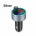 C1 - Silver Bluetooth FM Transmitter w/ Dual USB ports