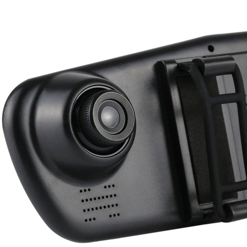 1080P HD Rearview Mirror Dash Cam w/Dual Cameras