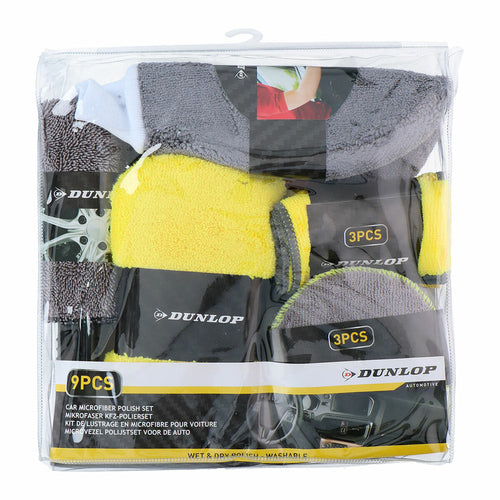 Dunlop Car Cleaning Kit - 9 Pieces